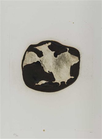 ALBERTO BURRI (1915 - 1995) Combustione n. 2 1965 Acquaforte e acquatinta su...