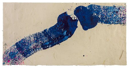 CHIN HSIAO (shangai 1935) Chi - 339 1997 Acrilico su carta 48 x 94 cm Titolo,...