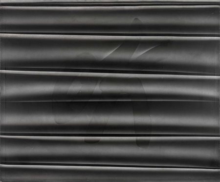 UMBERTO MARIANI (1936) Alfabeto afono: Ok 1979 Acrilico su tela 100 x 120 cm...