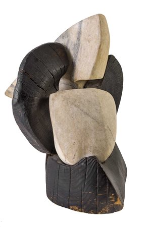 GIANCARLO SANGREGORIO (1925 - 2013) Senza titolo Anni '80 Scultura in legno e...