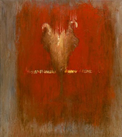 OMAR GALLIANI (1954) In cuor mio 1990 Olio su tela 89 x 78 cm Titolo, firma e...