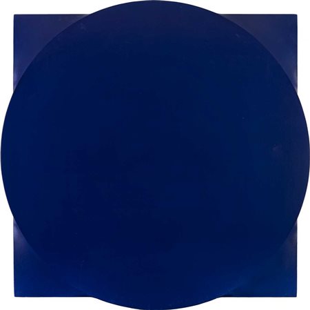 TURI SIMETI (1929) Tondo blu 1988 Acrilico su tela sagomata 100 x 100 cm...