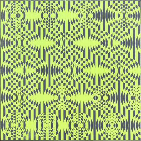 DADAMAINO (1930 - 2004) Ambiguità circolare 1966 Tempera su carta 30 x 30 cm...