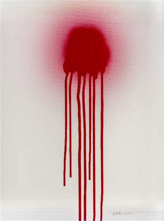 DE DOMINICIS GINO (1947 - 1998) Nebulosa 1988 Acrilico su cartoncino intelato...