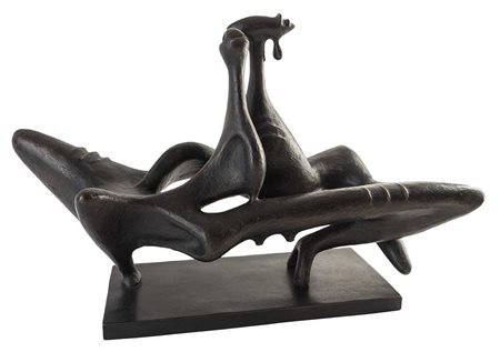 AUGUSTIN CÀRDENAS (1927 - 2001) Couple 1952 - 1972 Scultura in bronzo, es....