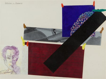 ALDO MONDINO (1938-2005) Ortensia e Kasimiroacrilico e tecnica mista su carta...