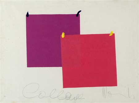 ALDO MONDINO (1938-2005) Collageacrilico su tela cm 60x80firmato e titolato...