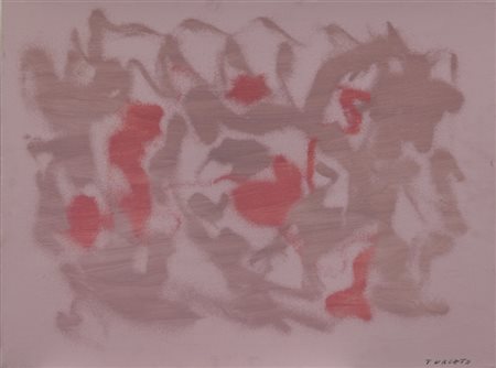 GIULIO TURCATO (1912-1995) Cangiante 1971olio e tecnica mista su tela cm...