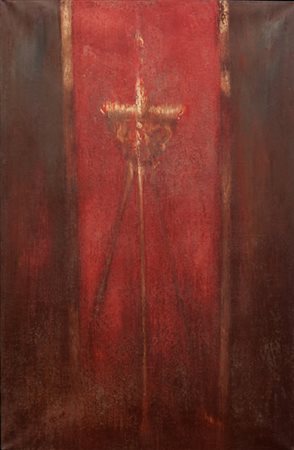 OMAR GALLIANI (1954-) Tra la voce e il silenzio 1 1988 acrilico su tela cm...