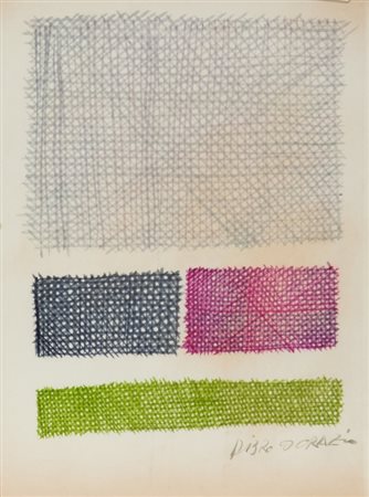 PIERO DORAZIO (1927-2005) Reticoli anni '60acquerello su carta cm...