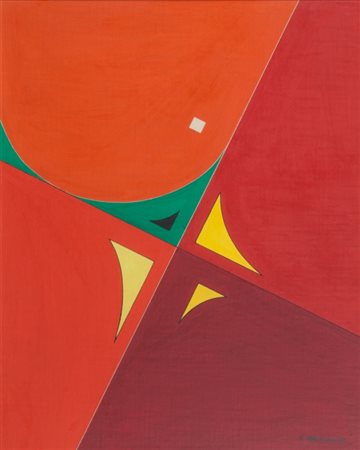 LUIGI VERONESI (1908-1998) Composizione Q3 1973tempera su tela cm...