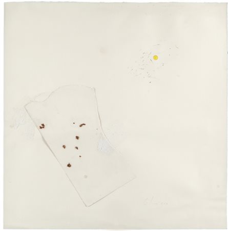 PIERPAOLO CALZOLARI (1943-) Senza titolo 1973tecnica mista su carta cm...