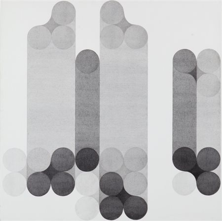 CARLO NANGERONI (1922-2018) Elementi in movimento 1972acrilico su tela cm...