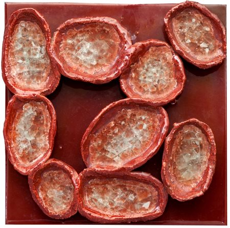 FAUSTO MELOTTI (1901-1986) Senza titolo 1955 circaceramica smaltata cm...