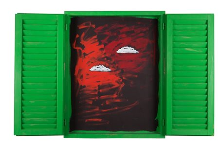 TANO FESTA (1938-1988) Persiana 1985smalto su legno cm 100x80x15...