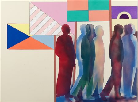 RENATO MAMBOR (1936-2014) Manifestazione 2008acrilico su tela cm...