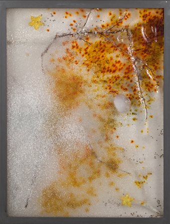 OMAR RONDA (1947-) Frozen 1992materiali plastici vari cm 80x60firmato sul...