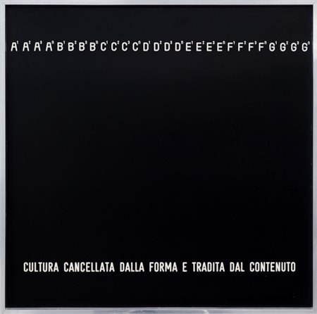 AGNETTI VINCENZO (1926-1981) Cultura cancellata dalla forma e tradita dal...