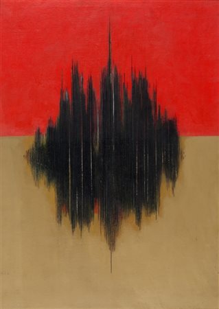 MAURO REGGIANI (1897-1980) Composizione D 1960olio su tela cm 92x65firmato,...