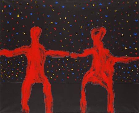 TANO FESTA (1938-1988) Senza titolo 1987acrilico su tela cm 80x100firmato sul...