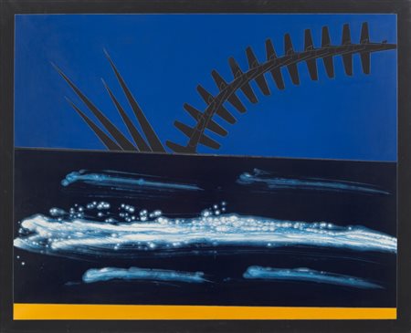 FRANCO ANGELI (1935-1988) Impatto 1984-1987tecnica mista su tela...