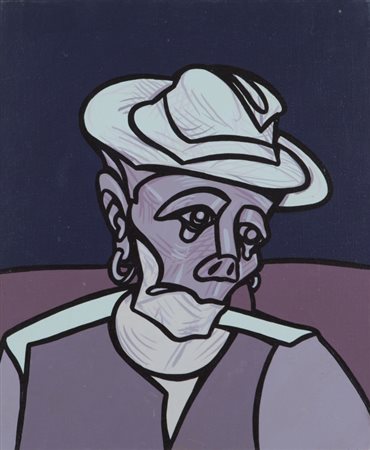 ADAMI VALERIO (1935-) Studio per Looking to the east 2000acrilico su tela cm...