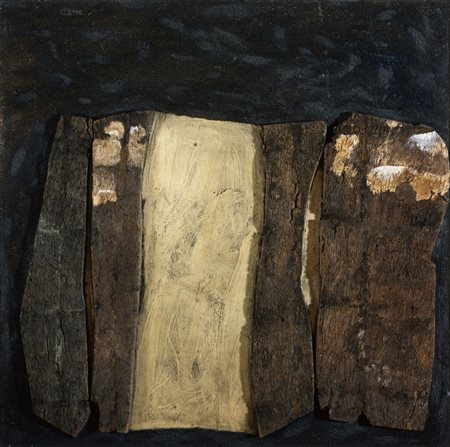 ROBERTO CRIPPA (1921-1972) Senza titolo 1960collage su tavola cm...