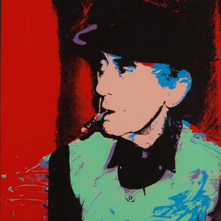 ANDY WARHOL (1928-1987) Man Ray 1975serigrafia su carta cm 35x35esemplare...