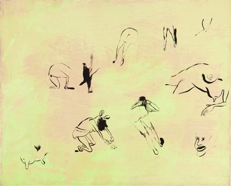 WILLIAMS SUE (1954-) Springtime 1995olio su tela cm 37,5x46firmato, datato e...