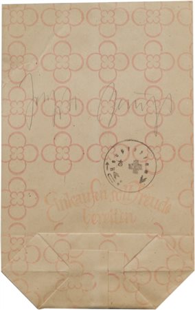 JOSEPH BEUYS (1921-1986) Einkaufen soll freude bereitenfine anni '70busta di...