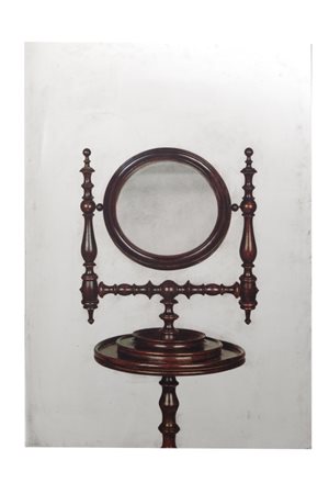 MICHELANGELO PISTOLETTO (1933-) Specchio da toilette 1962-76serigrafia su...