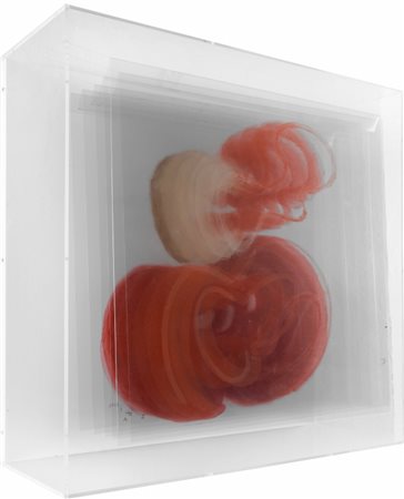 ZELLI ALFREDO (1957-) Senza titolo 2018tecnica mista su acetato in teca di...