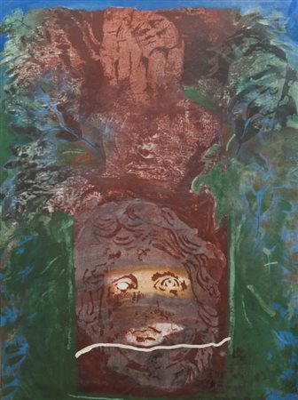 PAOLO BARATELLA (1935-2000) Di Dafne il lauro, d'Apollo la follia 2000olio su...