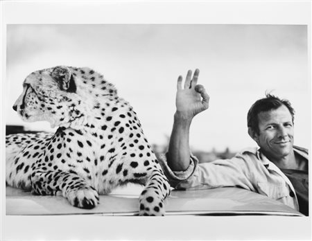 ANONIMO (-) Peter Beard1/86stampa vintage ai sali d'argento25x16 cm - foglio...