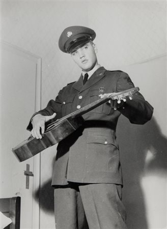 COLOMBO GIAN (1921-2005) Elvis Presleyfine anni '60stampa vintage ai sali...