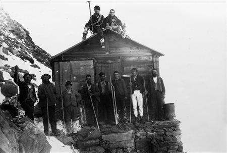 SELLA VITTORIO (1859-1943) Gli operai alla capanna Gnifetti15 Settembre...