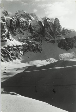 MONCALVO RICCARDO (1915-2008) Gruppo del Sella, seggiovia del Ciranni...