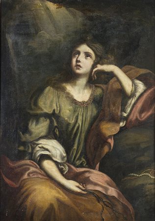 Scuola del secolo XVIIMaddalena penitenteolio su tela cm 138x98,5 in cornice...