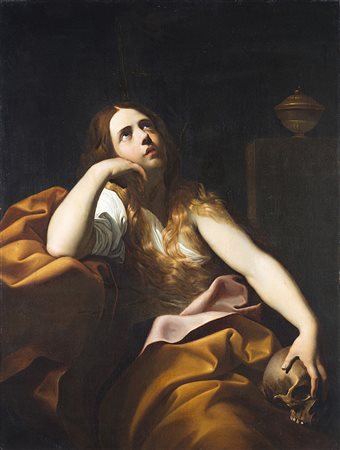 Seguace di Guido Reni, secolo XIXMaria Maddalenaolio su tela cm 129x97...