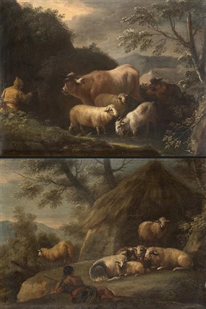 Scuola dell'Italia centrale della fine del secolo XVIIIPastori con...