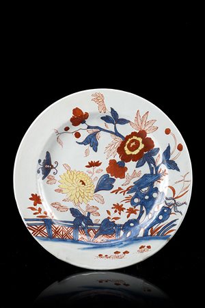 Manifattura di Pasquale Rubati, Milano 1770/80. Piatto tondo in maiolica con...