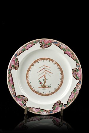 Manifattura di Pasquale Rubati, Milano 1770/80 circa. Piatto tondo in...