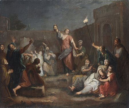 Giuseppe Nogari (Venezia 1699 - 1763)Giuditta mostra la testa di Oloferneolio...