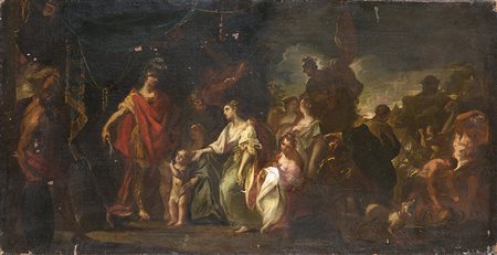 Claudio Francesco Beaumont (Torino 1694 - 1766)(attr.)La famiglia di Dario...