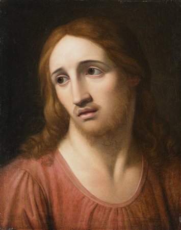 Gaspare Landi (Piacenza 1756 - 1830)(attr.)Volto di Cristoolio su tela cm...