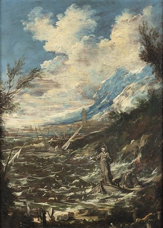 Alessandro Magnasco (Genova 1667 - 1749)Sant'Antonio da Padova predica ai...