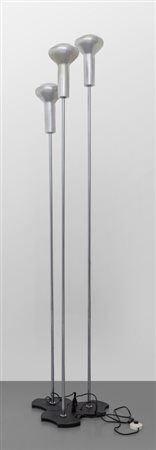 GINO SARFATTITre lampade da terra '1073' per ARTELUCE, 1956.Ghisa verniciata...