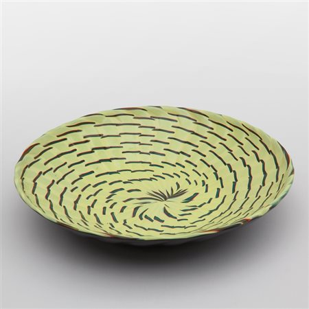 JAMES CARPENTER, VENINI Una coppa della serie "Calabash", 1998. Vetro a canne...