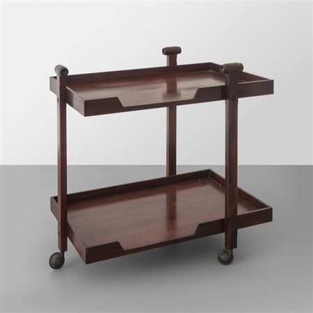 FRANCO ALBINI, FRANCA HELGUn carrello "CR20" per POGGI, 1958. Legno di...