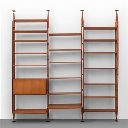 FRANCO ALBINI Una libreria "LB7" per POGGI, 1957. Legno di palissandro, legno...
